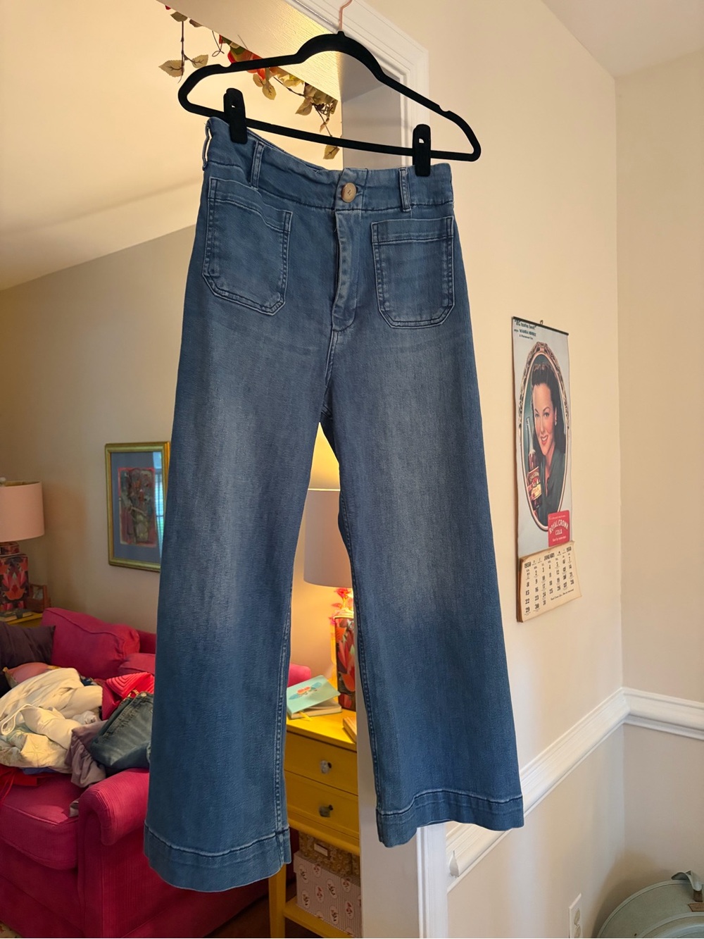 Maeve The Colette cropped wide leg jeans size 30 excellent used condition